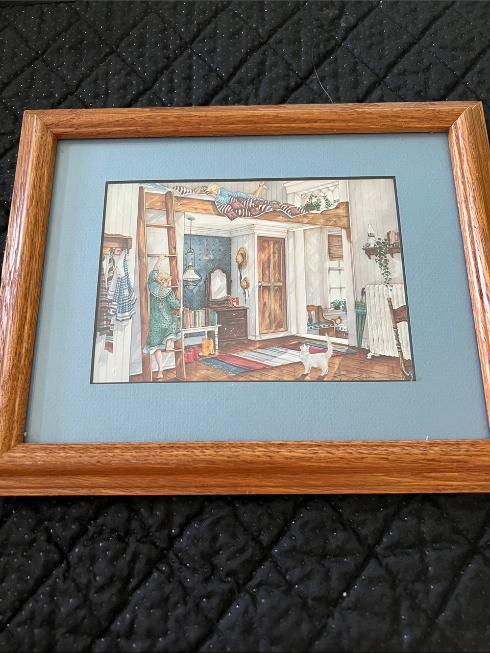 Trisha Romance "The Loft" Framed Art Print - Vintage Signed / Limited Edition